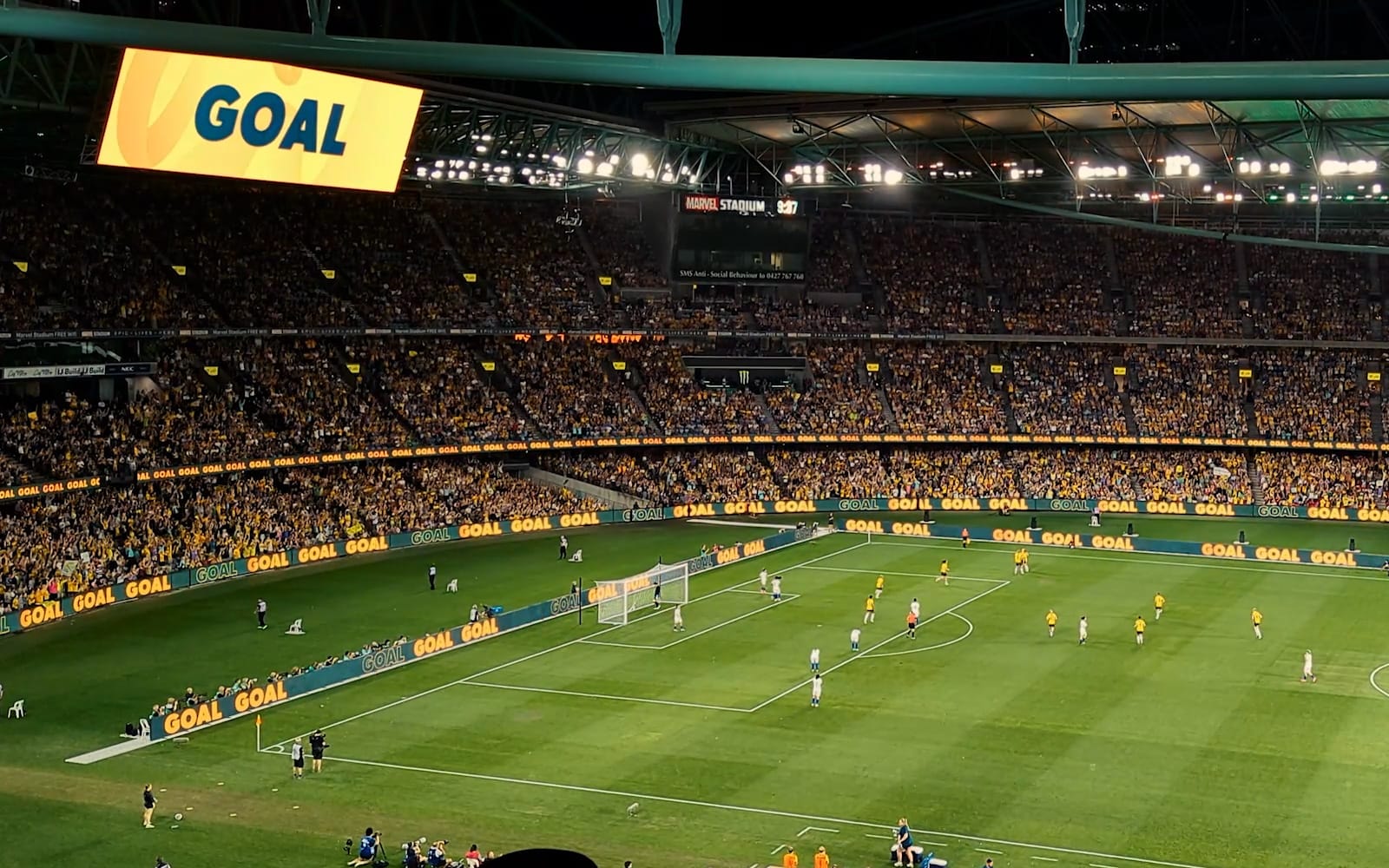 Matildas International Fixtures for Max Events — Gameday motion graphics work by Matt Peters